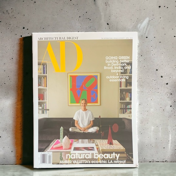 Architectural Digest Magazine April 2024 Amber Valletta Natural Beauty Eco Chic - Picture 2 of 5